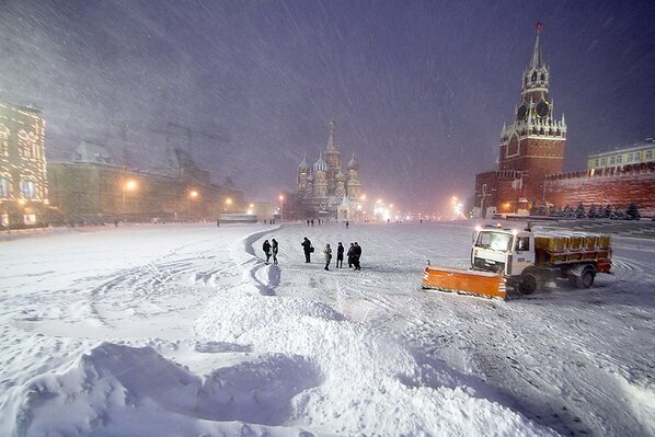 Москва в феврале