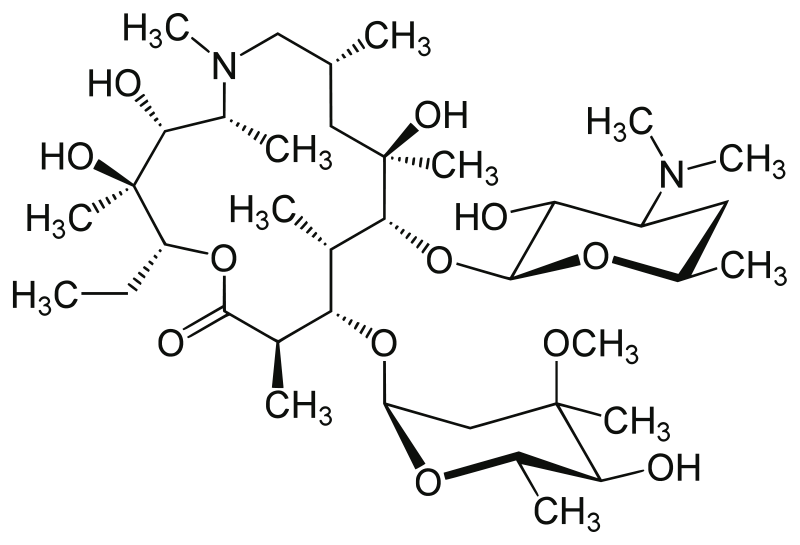 Химическая структура Азитромицина