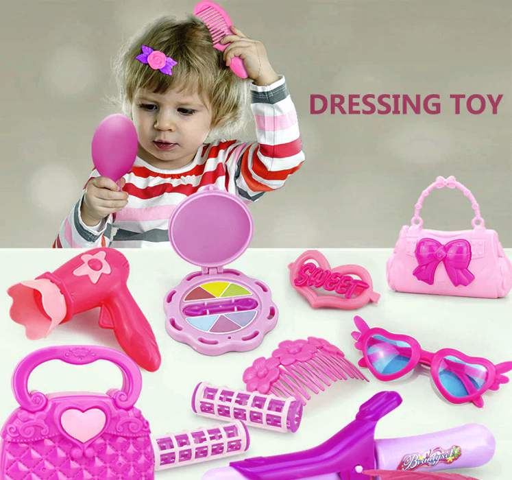набор для причесок и макияжа - игрушки для девочек с Aliexpress