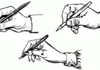 как держать ручку и карандаш