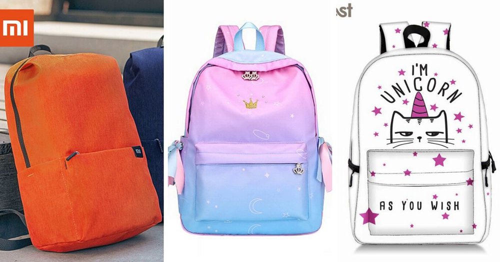 Рюкзаки с Алиэкспресс для девочек: Xiaomi, WOVELOT, COOLOST